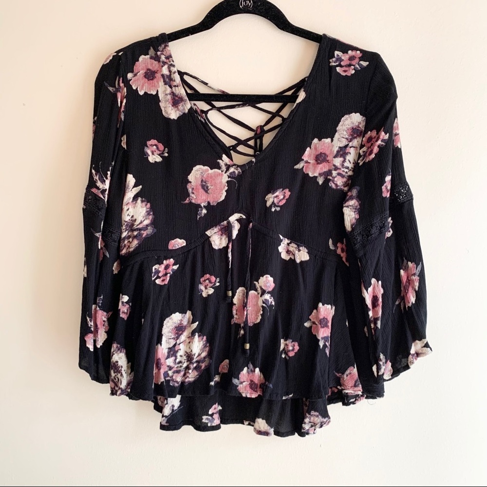 American Rag Floral Blouse - M
